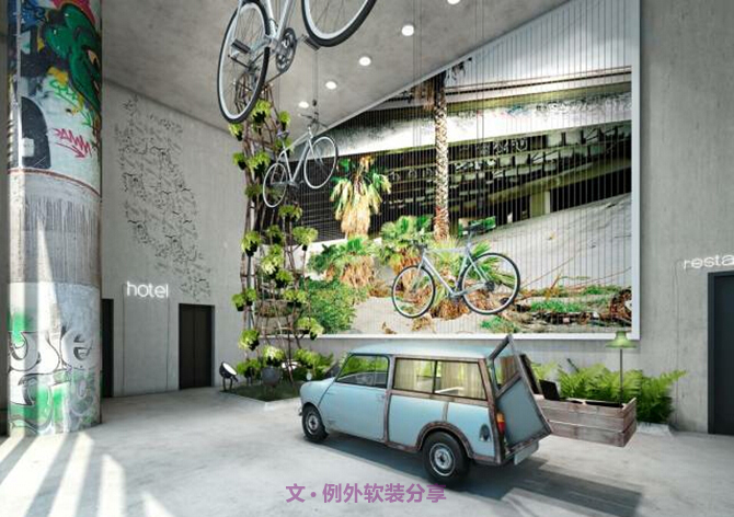 室內設計師一任性，豪車也成裝飾品